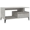 Mesa De Centro Madera Contrachapada Gris Hormigón 90x49x45 Cm