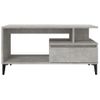 Mesa De Centro Madera Contrachapada Gris Hormigón 90x49x45 Cm