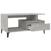 Mesa De Centro Madera Contrachapada Gris Hormigón 90x49x45 Cm