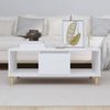 Mesa De Centro Madera Contrachapada Blanco 90x50x36,5 Cm