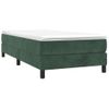 Estructura De Cama Box Spring Terciopelo Verde Oscuro 90x190 Cm