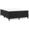 Estructura De Cama Box Spring Terciopelo Negro 140x190 Cm