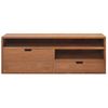 Mueble De Tv Madera Maciza De Teca 110x30x40 Cm