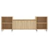 Mueble Para Tv Madera Contrachapada Roble Sonoma 160x35x55 Cm