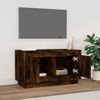 Mueble Para Tv Madera Contrachapada Roble Ahumado 80x35x45 Cm