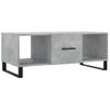 Mesa De Centro Madera Contrachapada Gris Hormigón 102x50x40 Cm