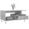 Mesa De Centro Madera Contrachapada Gris Hormigón 90x49x45 Cm