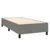 Estructura De Cama Box Spring Tela Gris Oscuro 90x200 Cm