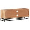 Mueble De Tv De Madera Maciza De Acacia 110x30x40 Cm