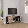 Mueble De Tv Madera Maciza Reciclada 105x33x46 Cm