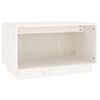 Mueble De Tv De Madera Maciza De Pino Blanco 60x35x35 Cm