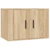 Set De Muebles Para Tv 4 Piezas Madera Contrachapada Roble Sonoma