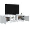 Mueble Para Tv Con Luces Led Blanco 120x30x35,5 Cm