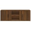 Mueble Para Tv Madera Contrachapada Marrón Roble 100x31,5x35 Cm