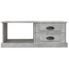 Mesa De Centro Madera Contrachapada Gris Hormigón 90x50x35 Cm