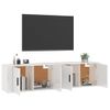 Muebles Para Tv De Pared 2 Unidades Blanco Brillante 80x34,5x40 Cm
