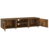 Mueble De Tv Madera Contrachapada Roble Ahumado 140x40x35 Cm