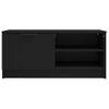 Mueble Para Tv Madera Contrachapada Negro 80x35x36,5 Cm