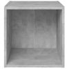 Mueble De Tv 2unidades Madera Contrachapada Gris Hormigón 37x35x37cm