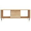 Mesa De Centro Madera Contrachapada Roble Sonoma 90x50x36,5 Cm