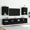 Muebles De Tv Con Luces Led 2 Unidades Negro 40,5x30x60 Cm