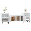 Mueble Para Tv Madera Contrachapada Blanco 160x35x55 Cm