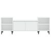 Mueble Para Tv Madera Contrachapada Blanco 160x35x55 Cm