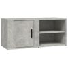 Mueble Para Tv Madera Contrachapada Gris Hormigón 80x31,5x36 Cm