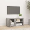 Mueble Para Tv Madera Contrachapada Gris Hormigón 80x31,5x36 Cm