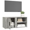 Mueble Para Tv Madera Contrachapada Gris Hormigón 80x31,5x36 Cm