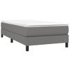 Estructura De Cama Box Spring Tela Gris Oscuro 90x200 Cm