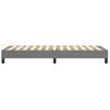 Estructura De Cama Box Spring Tela Gris Oscuro 90x200 Cm