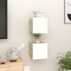 Muebles De Pared Para Tv 2 Unidades Blanco Roble Sonoma 30,5x30x30cm