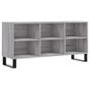 Mueble De Tv Madera De Ingeniería Gris Sonoma 103,5x30x50 Cm