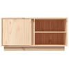 Mueble De Tv De Madera Maciza De Pino 80x35x40,5 Cm