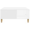 Mesa De Centro Madera Contrachapada Blanco 80x80x36,5 Cm