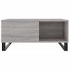 Mesa De Centro Madera Contrachapada Gris Sonoma 80x80x36,5 Cm