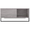 Mesa De Centro Madera Contrachapada Gris Sonoma 80x80x36,5 Cm