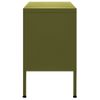 Mueble Para Tv De Acero Verde Oliva 105x35x50 Cm