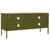 Mueble Para Tv De Acero Verde Oliva 105x35x50 Cm