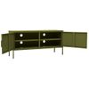 Mueble Para Tv De Acero Verde Oliva 105x35x50 Cm