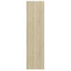 Mueble Tv Pared Madera Contrachapada Blanco Roble 37x37x142,5cm