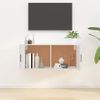 Mueble Para Tv De Pared Blanco 100x34,5x40 Cm