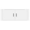 Mueble Para Tv De Pared Blanco 100x34,5x40 Cm