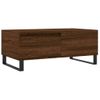 Mesa De Centro Madera Contrachapada Marrón Roble 90x50x36,5 Cm