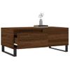 Mesa De Centro Madera Contrachapada Marrón Roble 90x50x36,5 Cm