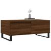 Mesa De Centro Madera Contrachapada Marrón Roble 90x50x36,5 Cm