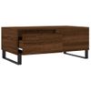 Mesa De Centro Madera Contrachapada Marrón Roble 90x50x36,5 Cm