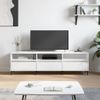 Mueble De Tv Madera Contrachapada Blanco 150x30x44,5 Cm