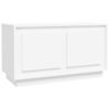 Mueble De Tv Madera Contrachapada Blanco 80x35x45 Cm